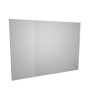 Acrylglasplatte mit freier Größe (rechteckig) <br>einseitig 4/0-farbig bedruckt