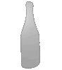 Displaykarton in Flasche-Form konturgefräst <br>beidseitig 4/4-farbig bedruckt