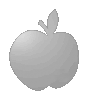 Polystyrolplatte in Apfel-Form konturgefräst <br>beidseitig 4/4-farbig bedruckt