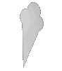 Polystyrolplatte in Eis-Form konturgefräst <br>beidseitig 4/4-farbig bedruckt