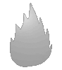 Polystyrolplatte in Feuer-Form konturgefräst <br>beidseitig 4/4-farbig bedruckt