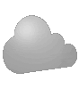 Polystyrolplatte in Wolke-Form konturgefräst <br>beidseitig 4/4-farbig bedruckt