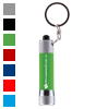 Schlüsselanhänger mit Soft-Touch Taschenlampe, einseitig lasergraviert